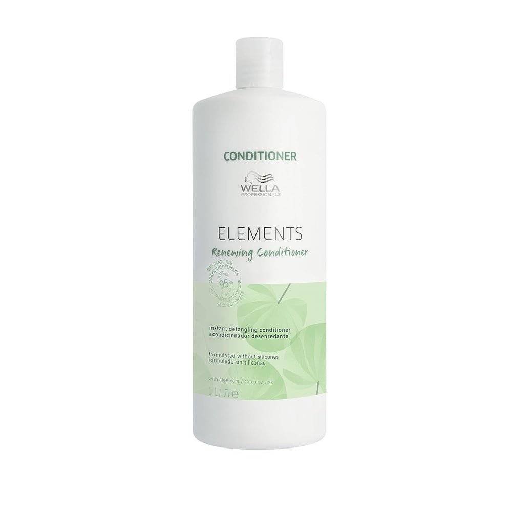 Wella Professionals Elements - îngrijire naturală pentru păr uscat, deteriorat și scalp sensibil - balsam, mască și spray fără clătire cu antioxidanți și esență de măsline Masca de par Naty Shop Balsam 1 litru