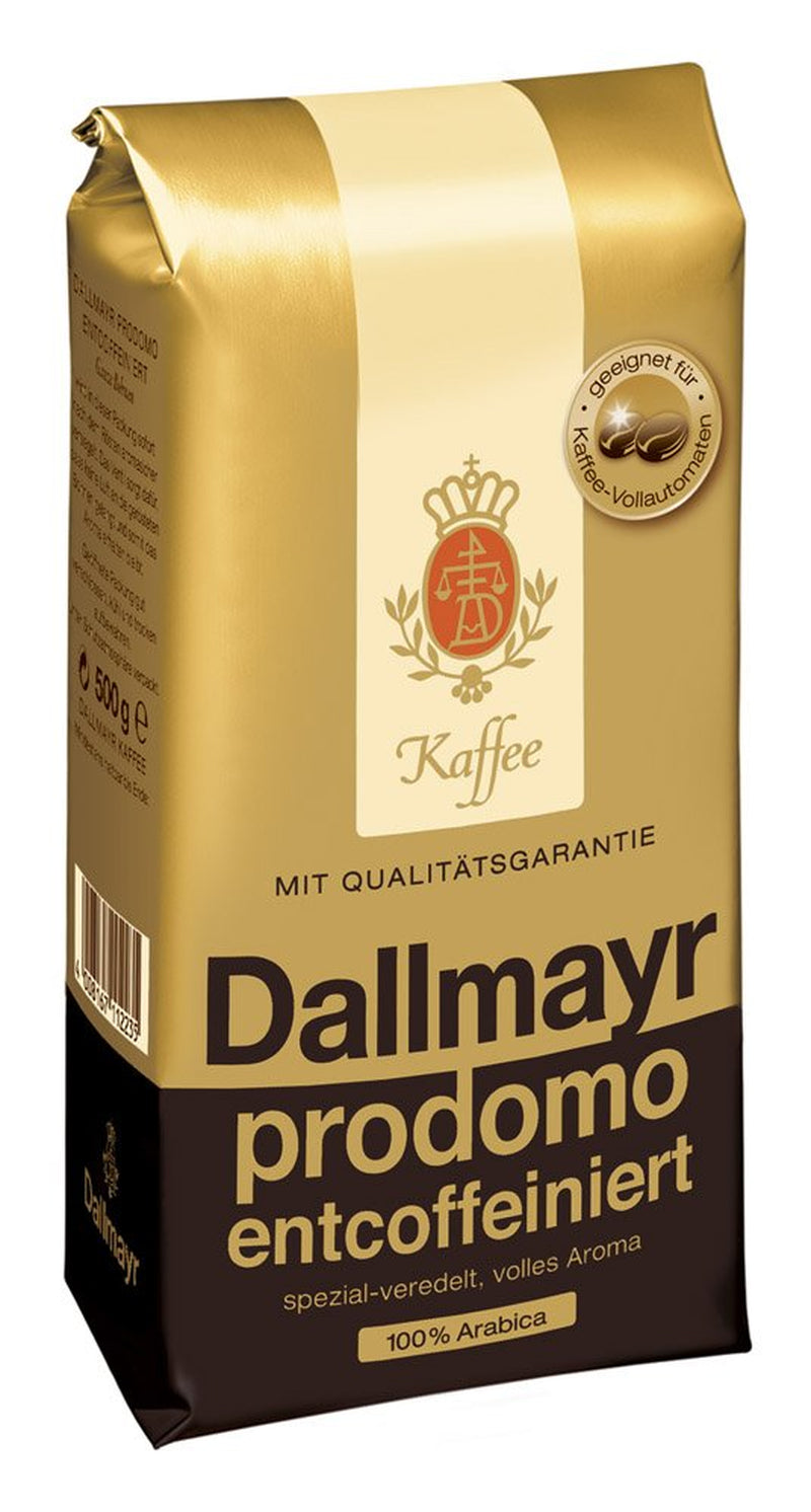 Prodomo entkoffeiniert 500g Ganze Bohne