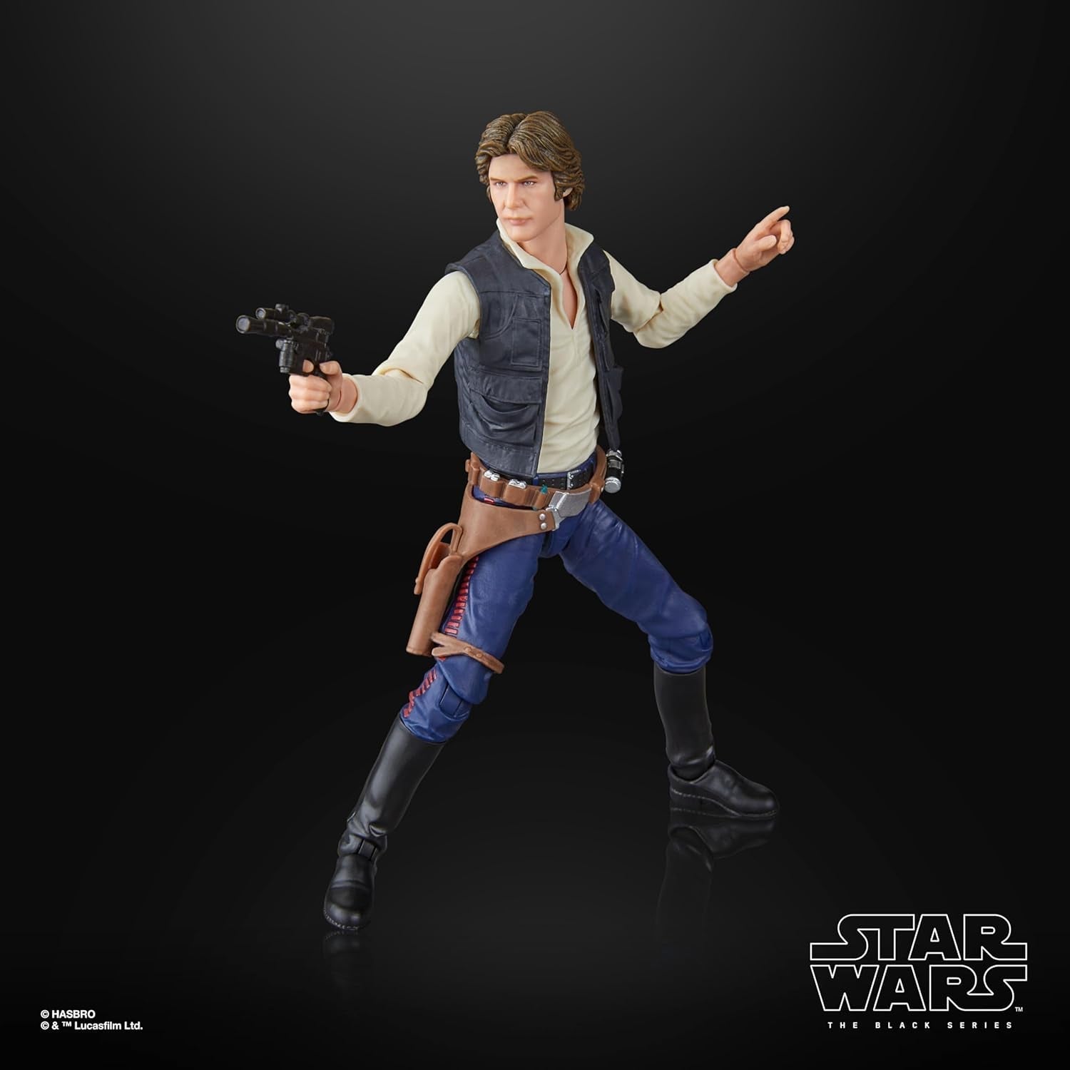 Star Wars The Black Series Han Solo, Star Wars : A Hope Premium Collectible Action Figure (15 cm) Figurines Naty Shop