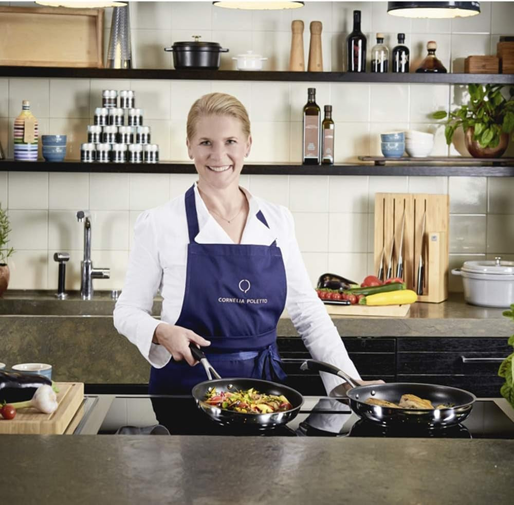 Poêles ZWILLING CORNELIA POLETTO, avec revêtement antiadhésif en 4 couches avec particules de diamant, acier inoxydable 18/10, pour tous types de feux, y compris induction. Casseroles et poêles Naty Shop