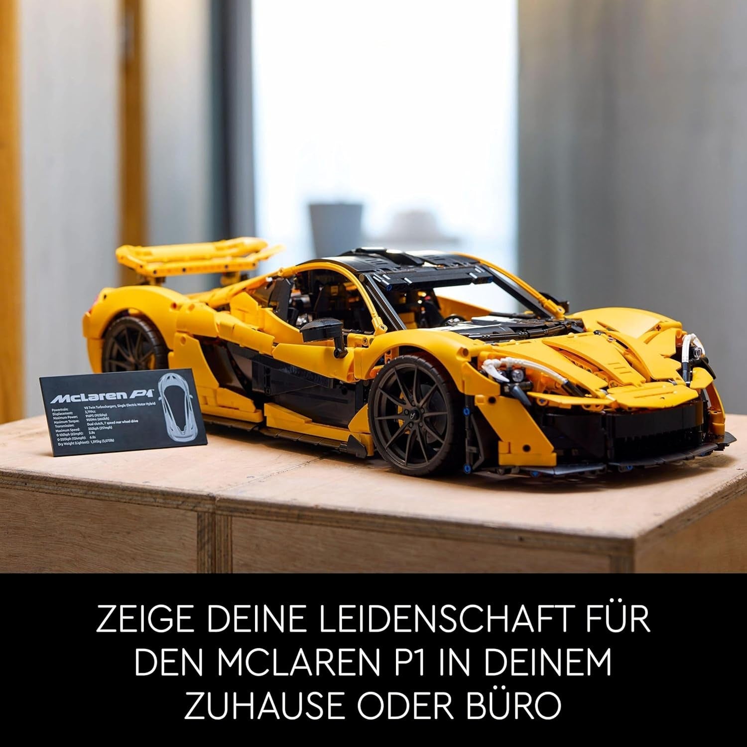 LEGO Technic Mclaren P1 Super ensemble de voiture de sport pour adultes fans de voiture cadeau moteur à piston V8 échelle de transmission à 7 vitesses modèle de voiture jouet ensemble de voiture 42172 ensembles de construction Besuche den LEGO-Store