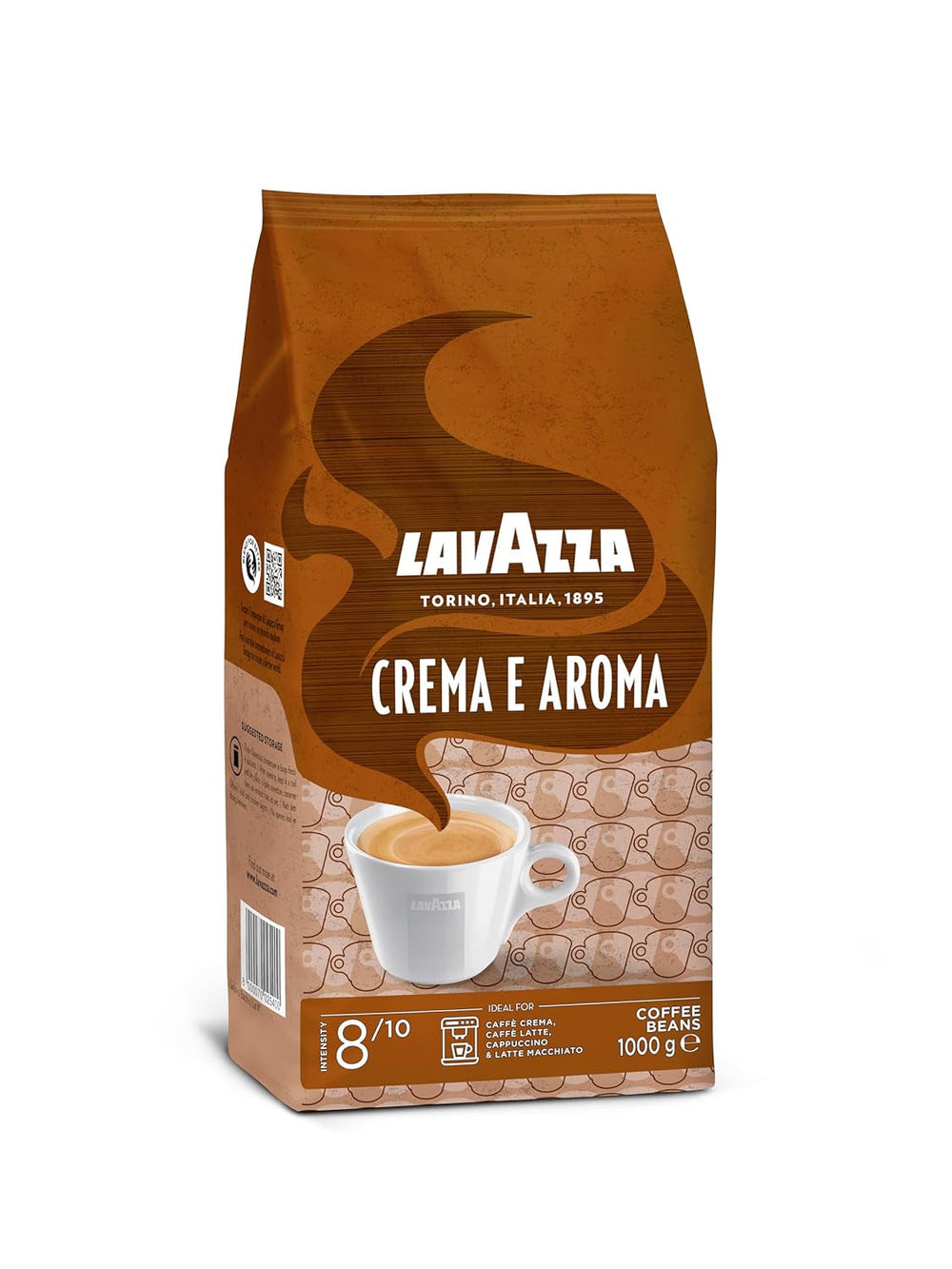 Lavazza, Crema E Aroma, boabe de cafea Arabica și Robusta, ideale pentru mașinile Espresso Cafea Naty Shop