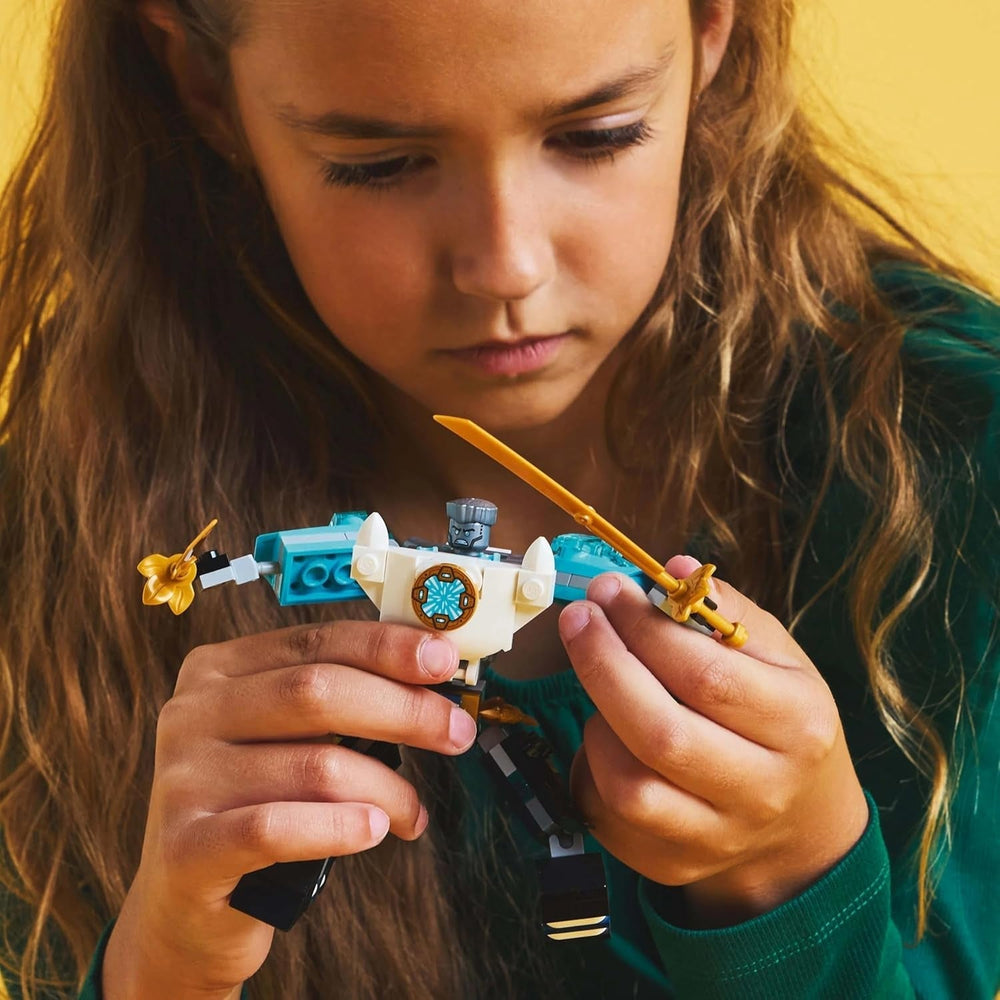 LEGO NINJAGO Zane's Action Mech - Jouet Ninja avec 3 figurines pour jouer un rôle - Petit ensemble à construire et à jouer pour les enfants - Idée cadeau pour garçons et filles à partir de 6 ans 71827 Jeux de construction Besuche den LEGO-Store