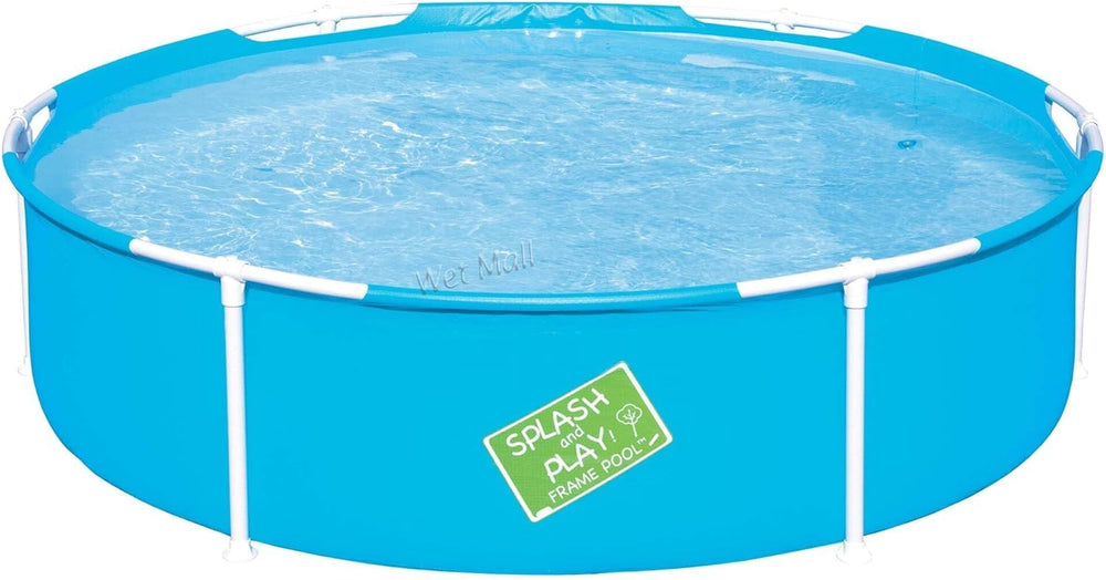 Bestway My First Frame Pool, piscine pour enfants, 152 x 38 cm, 56283, bleu, 152 x 152 x 38 cm