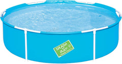 Bestway My First Frame Pool, piscine pour enfants, 152 x 38 cm, 56283, bleu, 152 x 152 x 38 cm