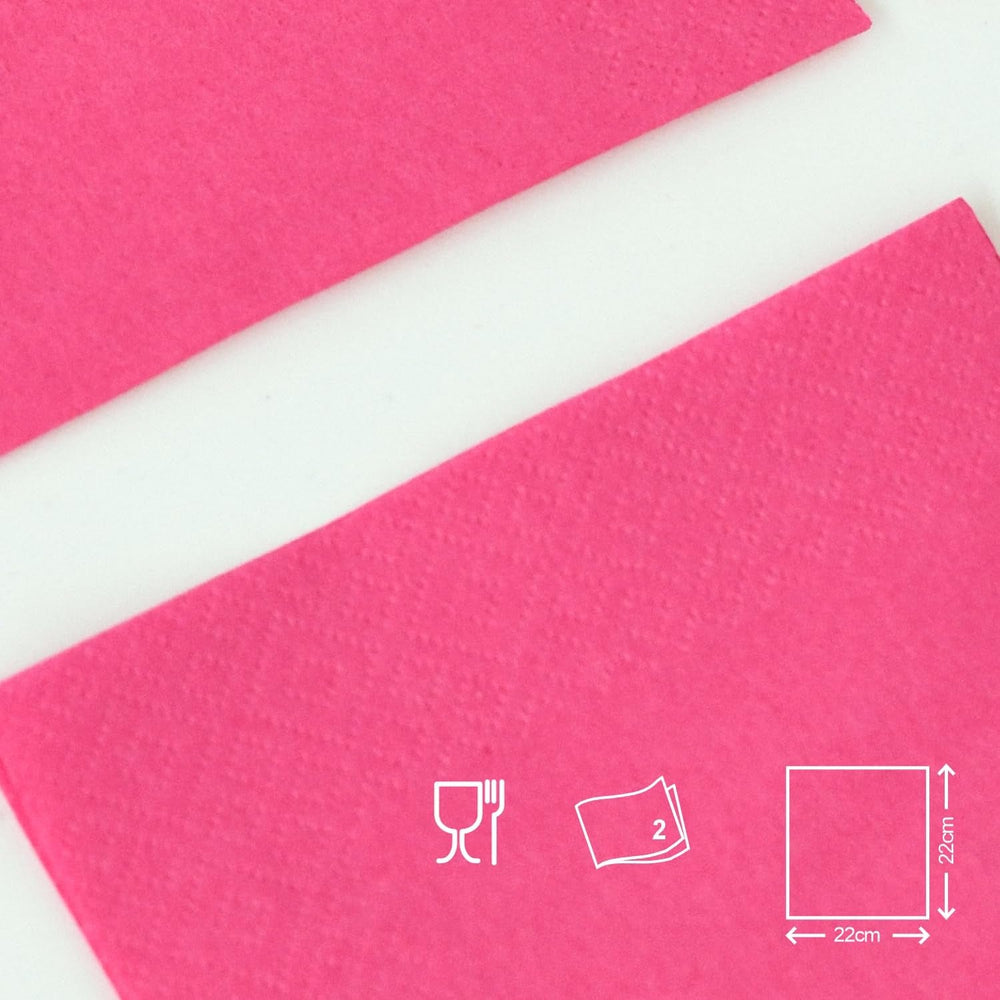 Șervețele de cocktail Renova, fucsia, 30 de șervețele