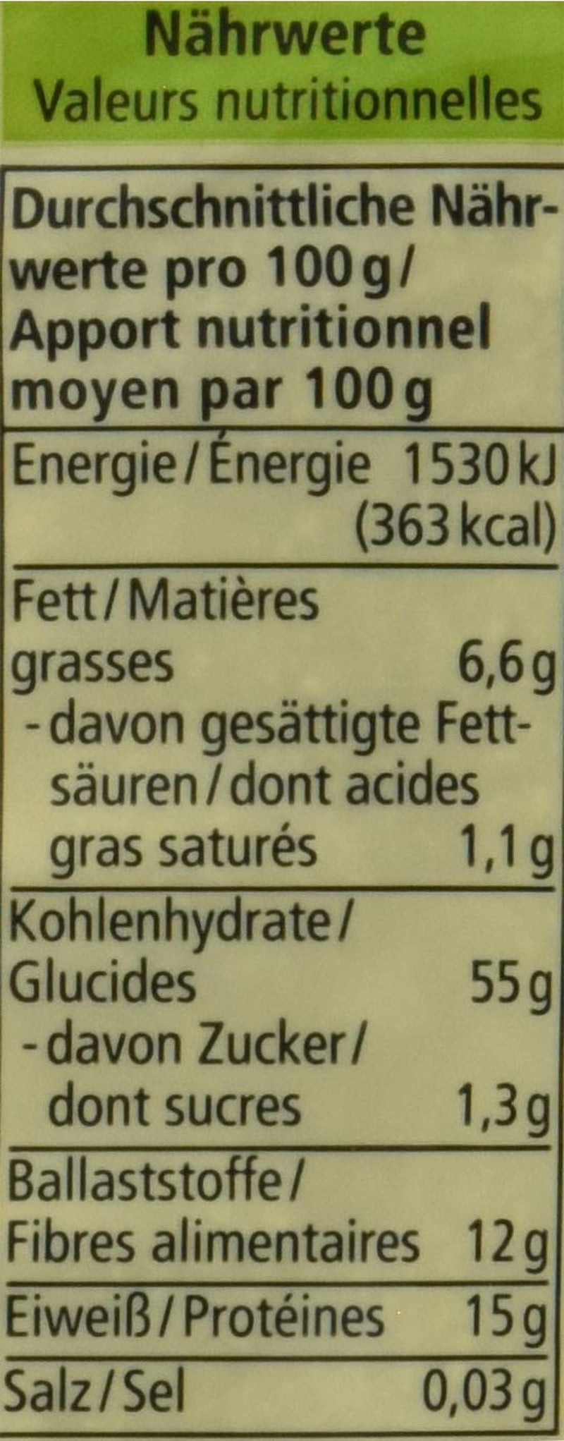 Son d'avoine bio aux germes, 500g