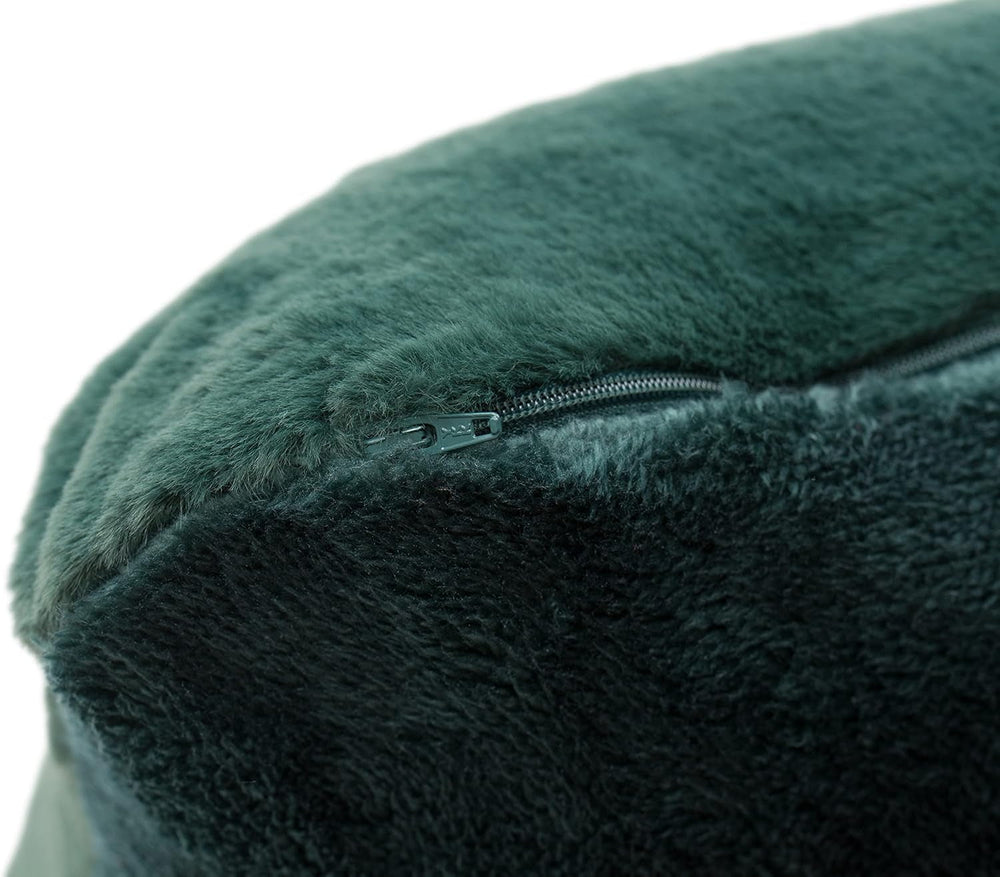 Gözze - Taie d'oreiller confortable, Merino Feeling, 50X50 Cm - Lits et couvertures vert foncé Besuche den Gözze-Store