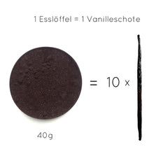 Poudre de vanille de qualité supérieure à partir de vraies gousses de vanille, naturelle, sans sucre, sans additifs, commerce équitable, végétalien (40 g sans boîte) de Vanilla Campaign® Flavors Naty Shop