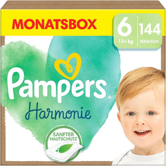 Pampers Scutece pentru copii mărimea 6 (13+Kg) Harmony, 144 bucăți Mama si Copilul Naty Shop