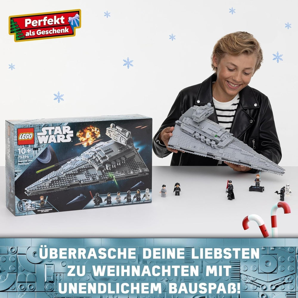 LEGO Star Wars Imperial Star Destroyer, ensemble de vaisseau spatial, jouet de construction, ensemble de jeu Dark Vador et Cal Kestis, cadeau d'anniversaire pour garçons, filles et fans 75394 Ensembles de construction Besuche den LEGO-Store
