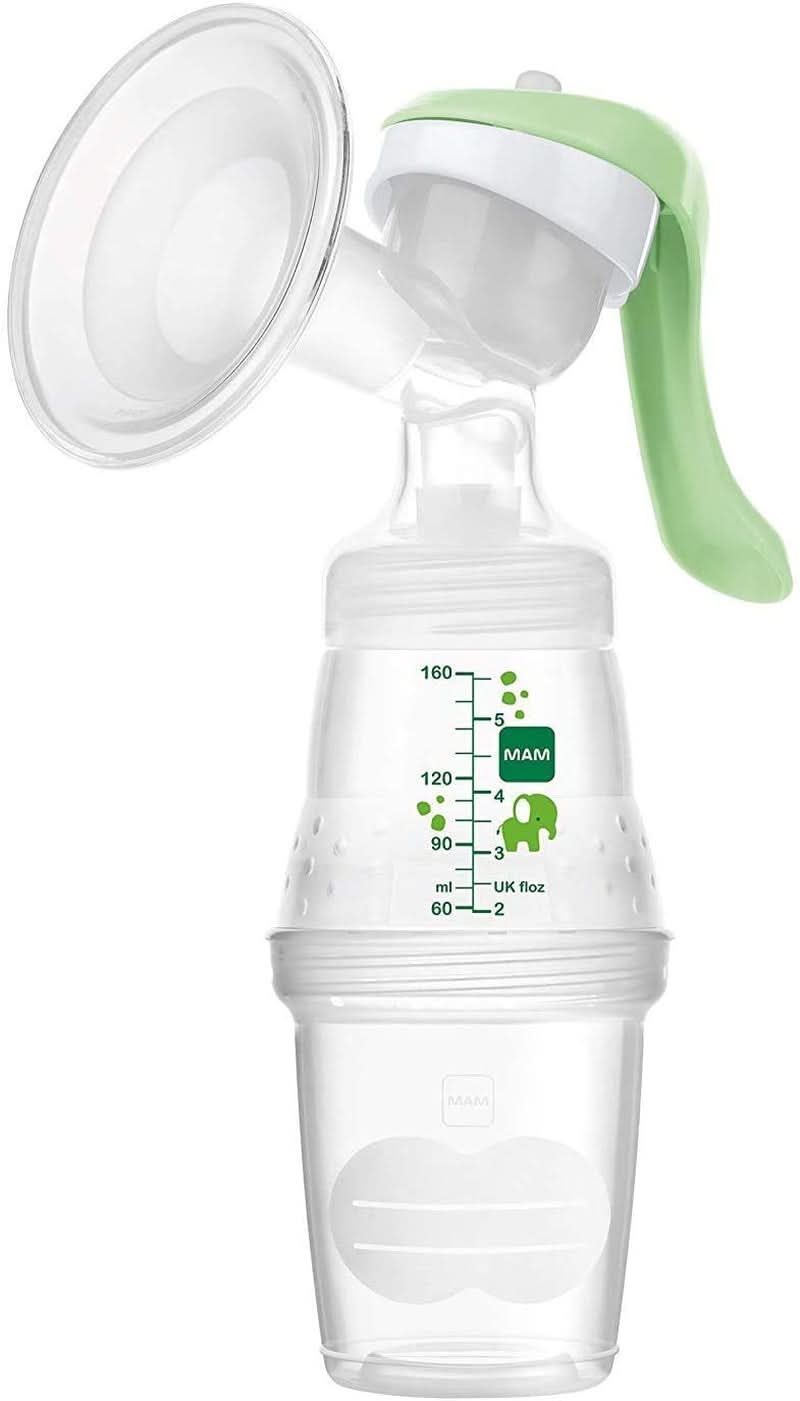 MAM Tire-lait électrique et manuel 2 en 1, avec 9 niveaux de stimulation, contient 2 biberons, démarrage facile, vert Accessoires Alimentation et Allaitement Bebe Naty Shop