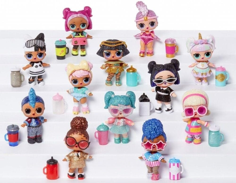 LOL Surprise Glitzer Series - Glitzer-Puppen im 12er-Pack - 80+ Surprises avec chiots, tenues, accessoires et plus encore - Jeux avec eau - Pour les filles et les jeunes à partir de 4 ans