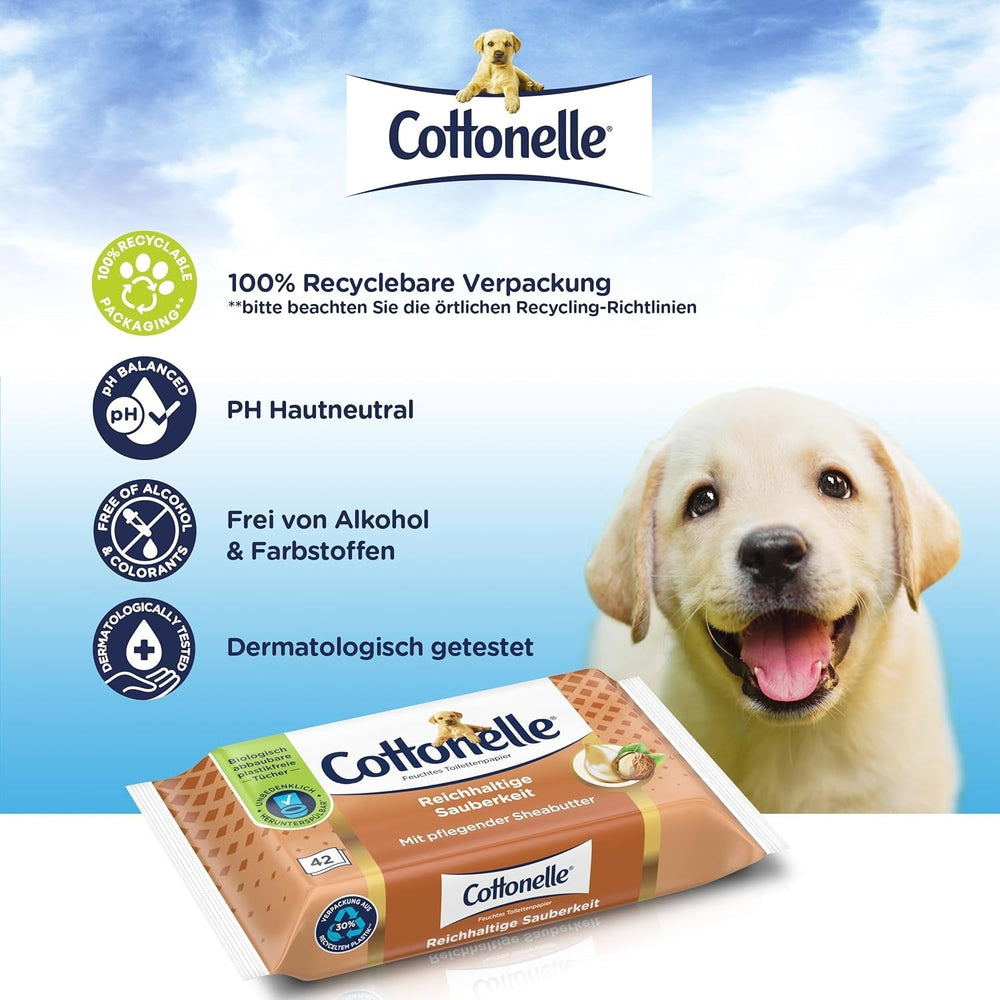 Lingettes humides, My Spa Experience - Cachemire et beurre de karité, biodégradables, sans plastique, refermables, pack économique, 12 X 42 lingettes humides