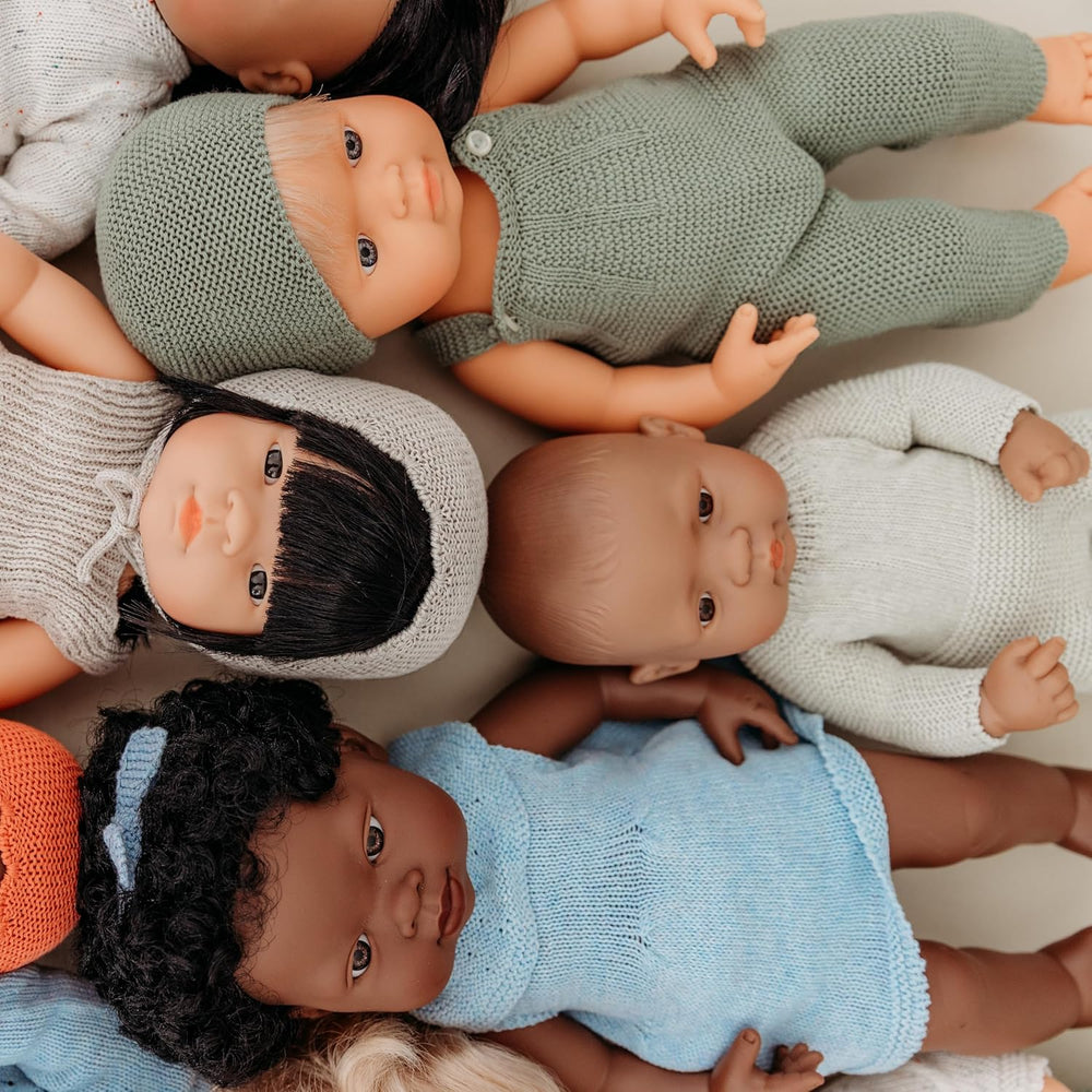 Miniland 31037 - Bébé Südamericanischer Junge Tüte - sans sous-vêtements, 32 cm