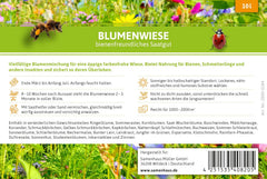 FLORTUS – Blumenwiese Saatgut Für Bienen, Hummeln & Schmetterlinge – 10 Liter Eimer Wildblumenwiese Samen Für 1.000-2.000 M² – Bunte Wildblumensamen Mischung Für Eine Insektenfreundliche Blumenwiese