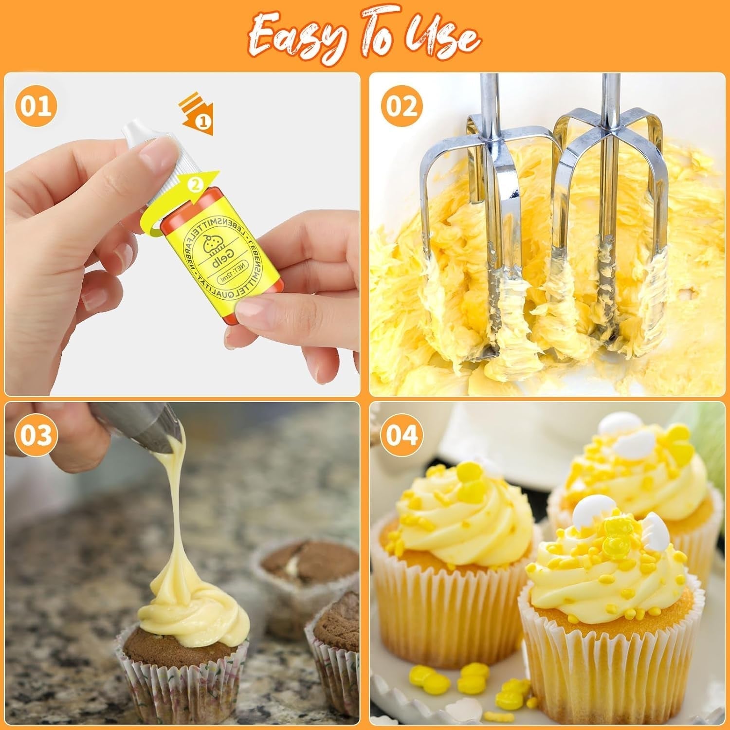 Set coloranti alimentari lichizi 12 x 12 ml Naty Shop