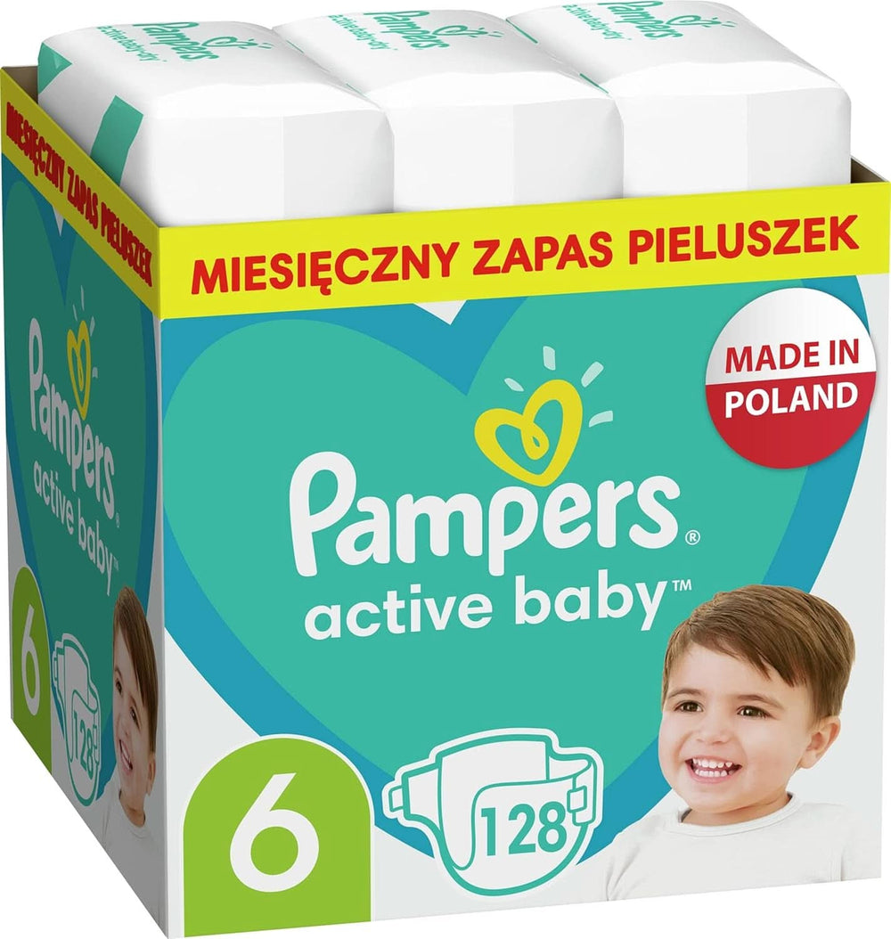 Pampers (version classique), taille 6, 128 pcs Mère et Enfant Naty Shop