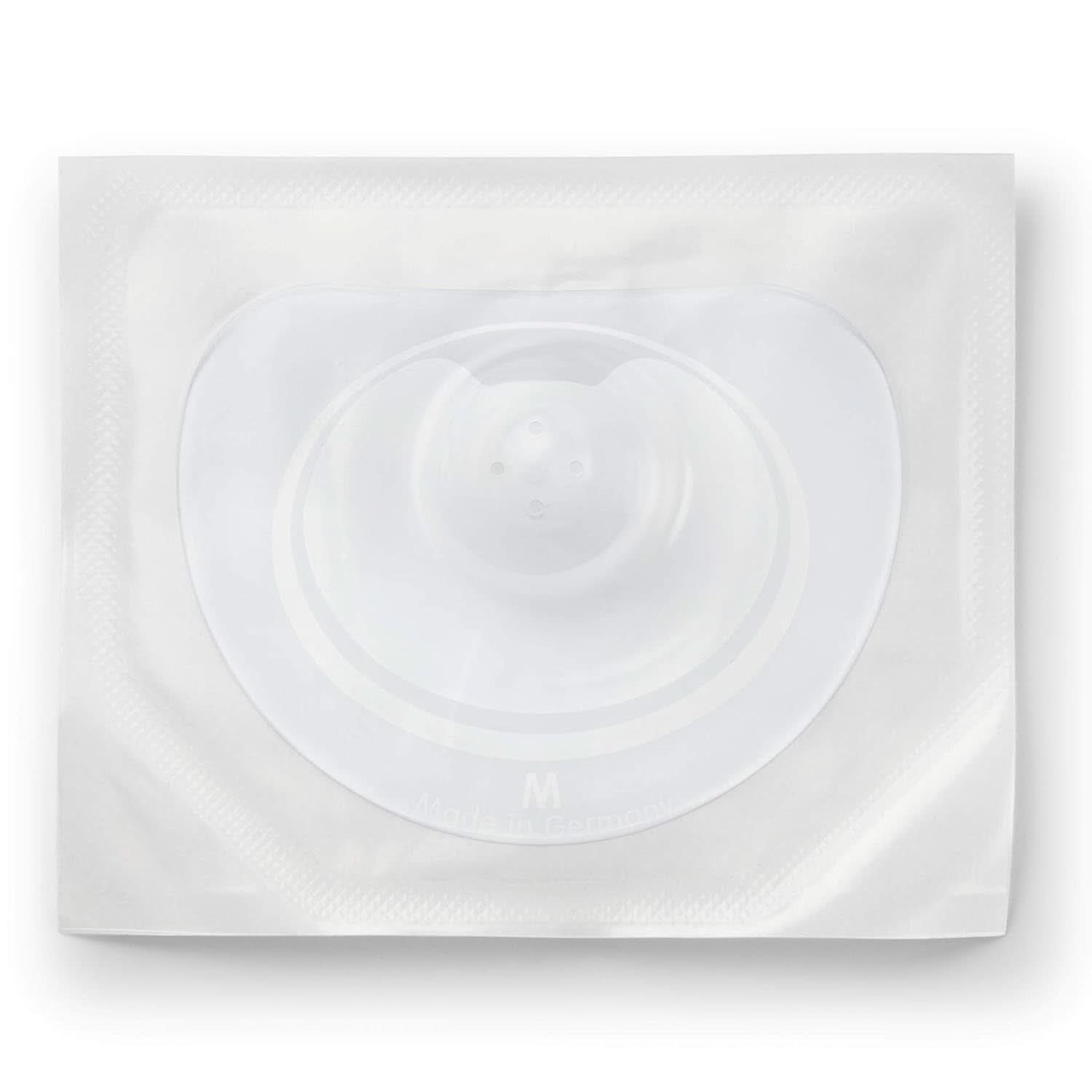 NUK Stillhütchen | Brusthütchen Zum Stillen | Schützt Vor Wunden Brustwarzen | Dünnes Silikon | Taille M (20Mm) | Y compris Schutzdose | 2 Stück Aliments pour bébés et accessoires d'allaitement Naty Shop