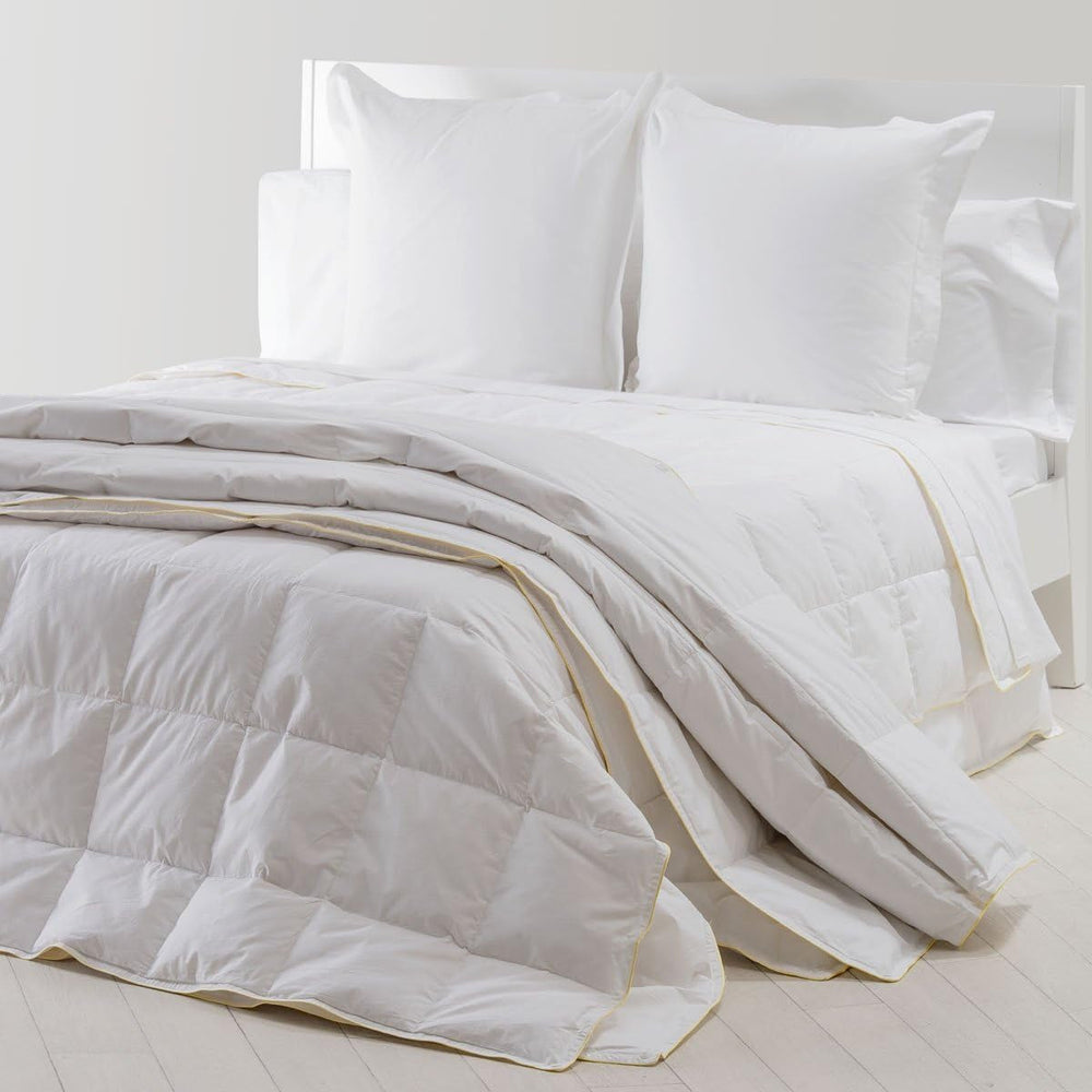San Carlos Vivaldi - couette, densité 180 G + 120 G, 92% duvet, 8% plumes, 4 saisons, blanc Couettes et couettes Naty Shop