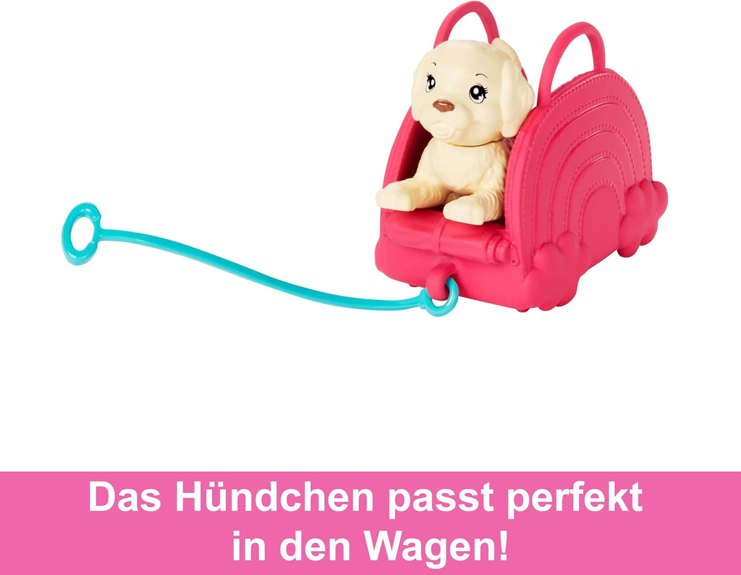 Barbie-Spielzeug, Chelsea-Puppe und Accessoires, Reiseset mit Hündchen und 6 Teilen, einschließlich Hundetragekorb, HJY17