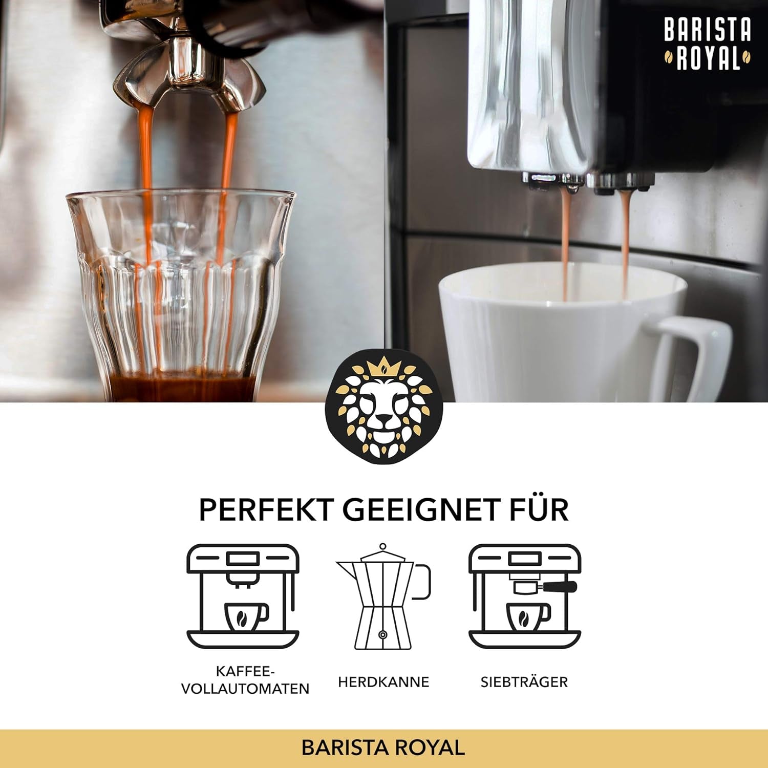 BARISTA ROYAL Bio Espressobohnen 1kg "Gran Señor" | Kaffeebohnen frais directement du Honduras | 100% Arabica Espresso Ganze Bohnen | Idéal pour les machines entièrement automatiques et Siebträger