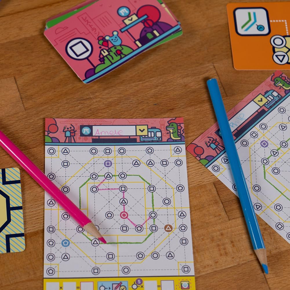 HCM Kinzel - Prochaine gare de Tokyo | Suite du jeu nominé | Flip & Write - Nouvelles lignes de métro pour le tourisme de Tokyo | Compétence et stratégie | Allemand | 55214