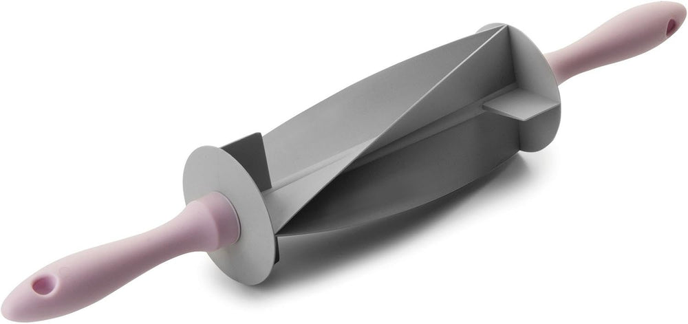 RODILLO CORTADOR DE Croissant, plastique, gris/rose, 18 x 18 x 10 cm