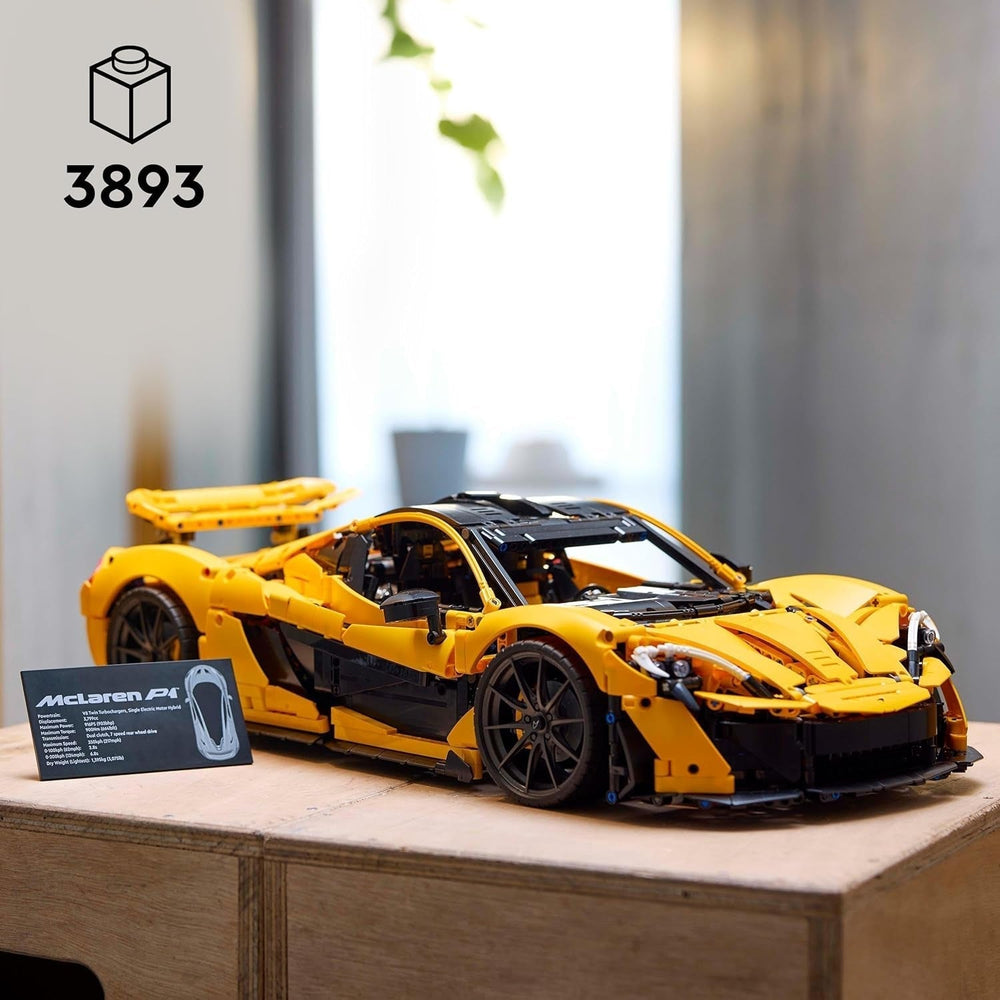 LEGO Technic Mclaren P1 Super ensemble de voiture de sport pour adultes fans de voiture cadeau moteur à piston V8 échelle de transmission à 7 vitesses modèle de voiture jouet ensemble de voiture 42172 ensembles de construction Besuche den LEGO-Store
