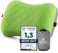 HIKENTURE Pernă gonflabilă de camping / călătorie cu față de pernă detașabilă, pernă ergonomică, pernă confortabilă pentru gât pentru călătorie / exterior, pernă gonflabilă de călătorie pentru gât (verde) ... Perne ortopedice cervicale Naty Shop Salutări