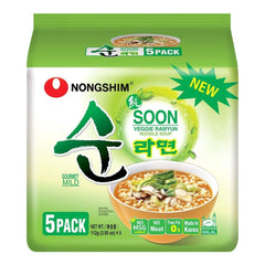 NONGSHIM - Nouilles instantanées Soon Veggie Ramyun - 6 x 112g - Multi Pack