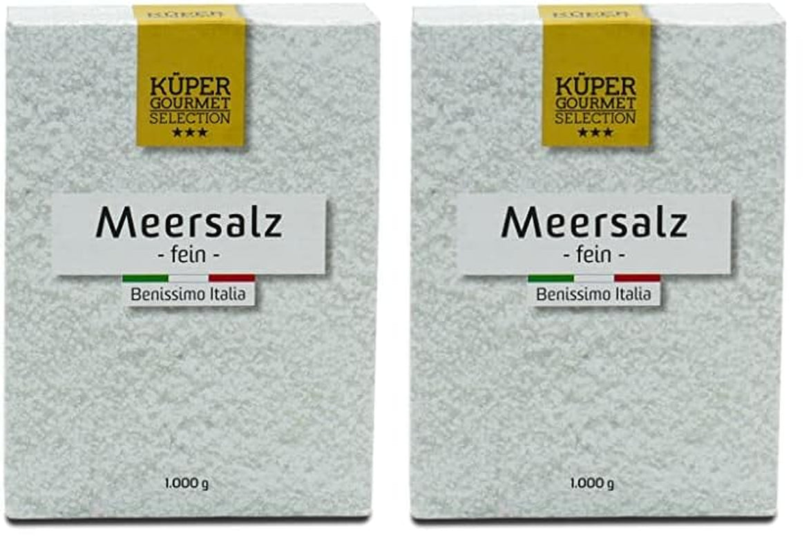 Küper Selection Meersalz - 1000g de gros sel pour assaisonner et affiner - ohne Zusätze oder chemische Nachbehandlung