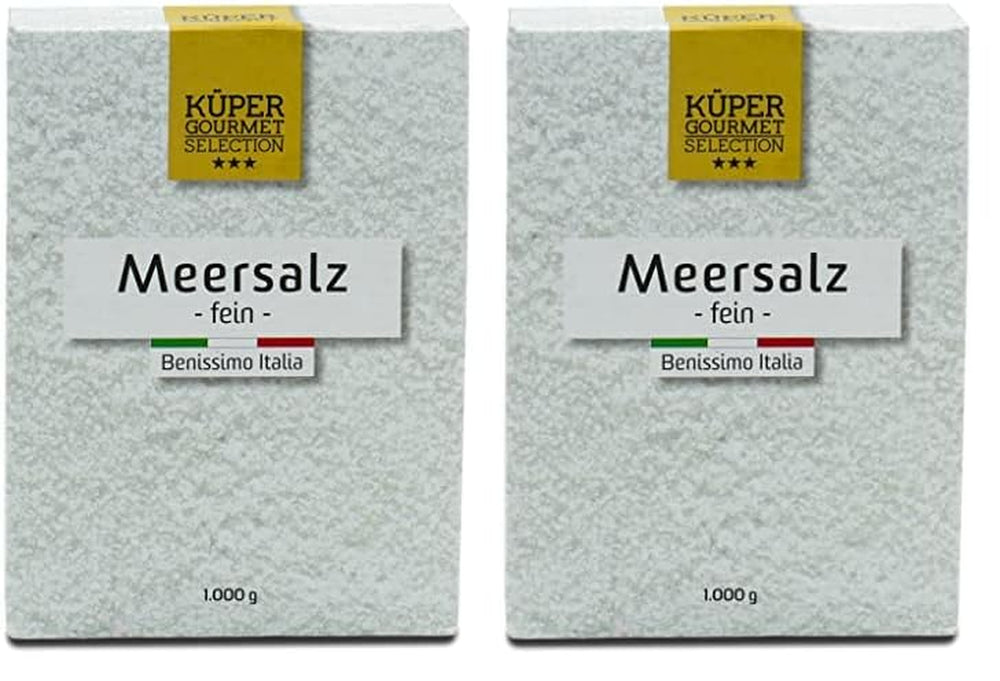 Küper Selection Meersalz - 1000g de gros sel pour assaisonner et affiner - ohne Zusätze oder chemische Nachbehandlung