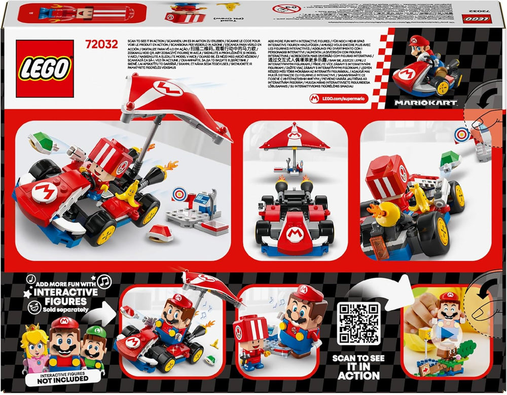 LEGO Super Mario : Mario Kart - Standard Kart, Collection Nintendo, Cadeau pour les enfants, Permet aux garçons, aux filles et aux joueurs de 7 ans et plus de jouer de manière indépendante, Jouet d'aventure avec figurine de crapaud 72032 Jeux de construction Besuche den LEGO-Store