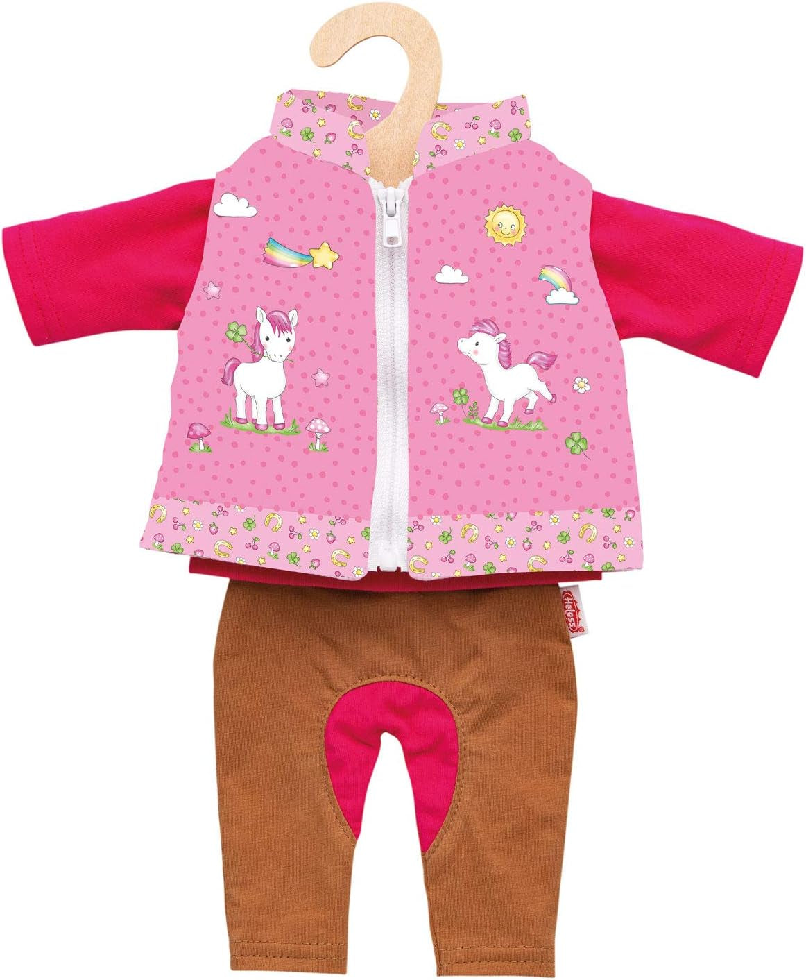 Heless 1070 - Ensemble de vêtements pour chiots, tenue de chien Lina, 3 pièces avec tuyau, chemise et veste, taille 28 - 35 cm