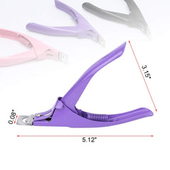 MWOOT 3 bucăți unghii false clește acrilic unghii clește, oțel inoxidabil unghii vârfuri tăietor trimmer manichiură instrument pentru unghii acrilice cu gel artificial