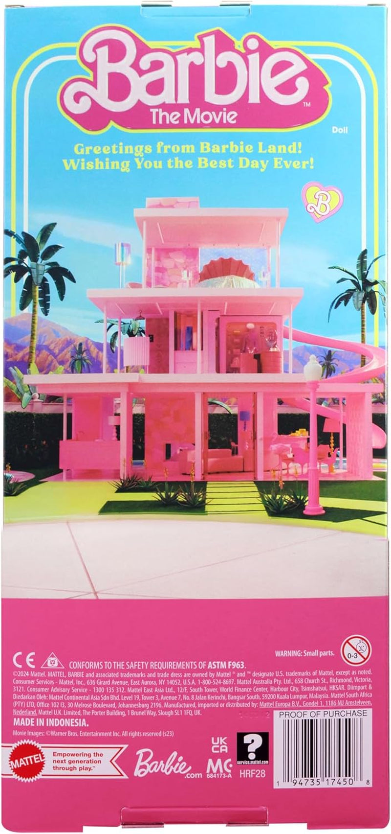 Poupée Barbie Ken de collection du film avec tenue de patinage de style rétro et patins en ligne, JBJ51, [Multicolore]