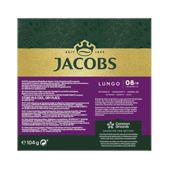 Jacobs Capsules de café Lungo Intenso, Intensité 8/12, 10 x 20 tasses, Capsules de café compatibles Nespresso*, 200 capsules