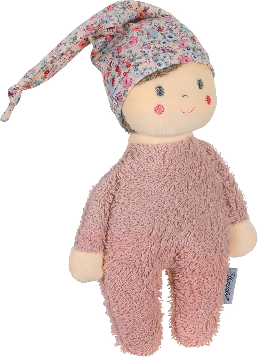 Sterntaler Spielpuppe Ida, Integrierte Rassel, Für Babys ab der Geburt, 22 x 13 cm, Rosa