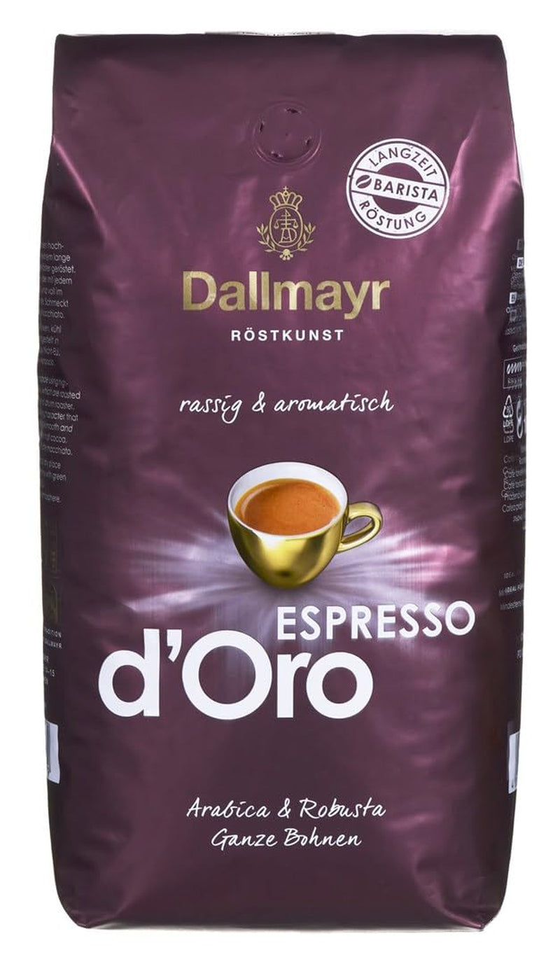 Espresso d'Oro en grains entiers 8x 1000g (8000g) - café fortement aromatisé