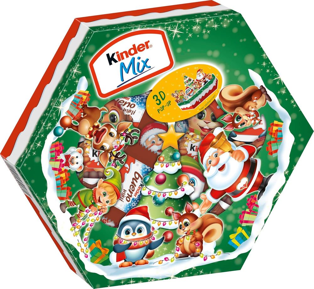 Assiette de Noël Kinder Mix - délicieuses spécialités chocolatées de la gamme Kinder - 143g