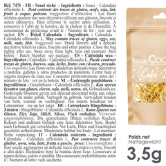 ScrapCooking - Soucis séchés 3,5 g - Fleurs comestibles - Décorations alimentaires pour pâtisserie - Pour desserts, gâteaux, tartes, muffins - Noël, printemps, anniversaire - Jaune doré - 7471