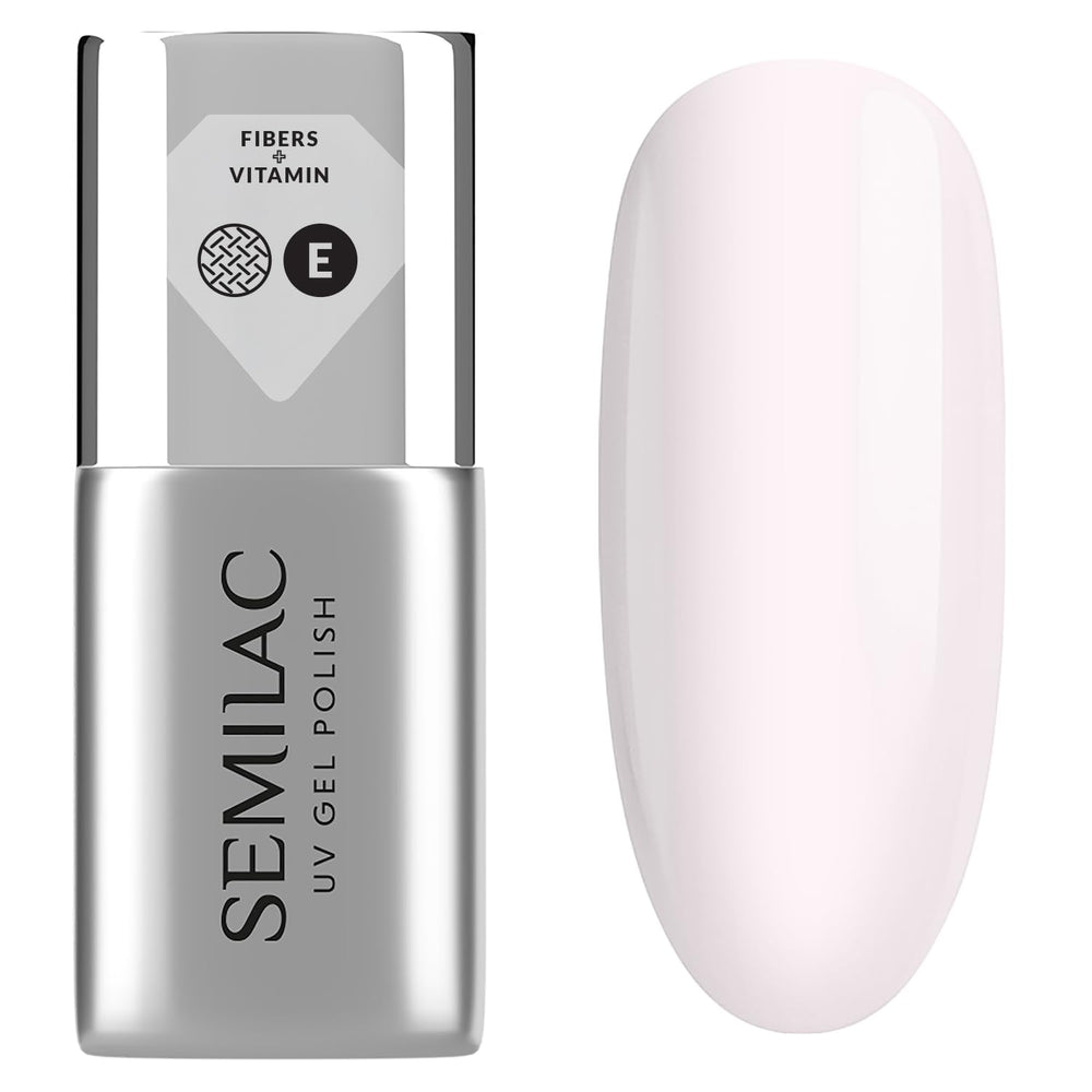 Base de vernis à ongles UV Semilac Pure & Clean 7 ml – Base hybride auto-nivelante pour ongles sensibles