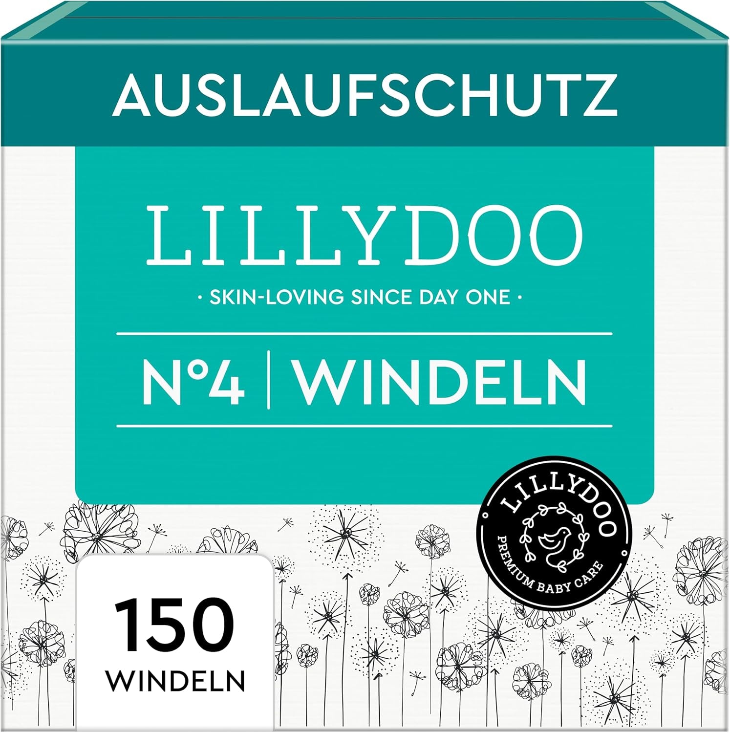 LILLYDOO Couches pour bébé respectueuses de la peau - Taille 3 (6-10 kg), 29 pièces, protection fiable contre les fuites, douces, sans parfum et sans lotion pour peaux sensibles, testées dermatologiquement