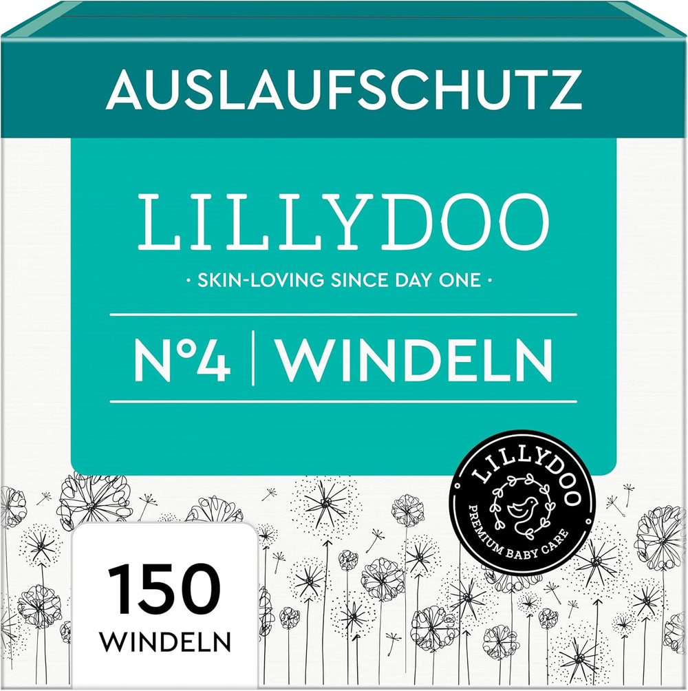 LILLYDOO Couches pour bébé respectueuses de la peau - Taille 3 (6-10 kg), 29 pièces, protection fiable contre les fuites, douces, sans parfum et sans lotion pour peaux sensibles, testées dermatologiquement