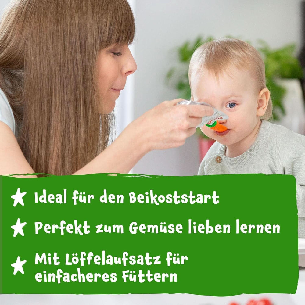 Pumpkin Organics 24Pack, purée de légumes bio, sans sucre ajouté, pour bébés à partir de 6 mois, 24 x 100 grammes Mère et Enfant Naty Shop