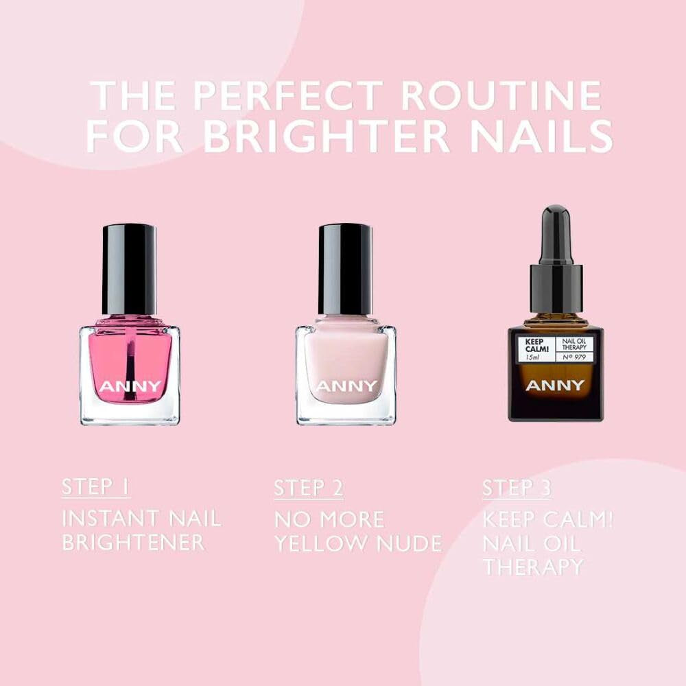 ANNY No More Yellow Nude - Vernis à ongles spécial pour un éclairage optique et une apparence saine - 15 ml