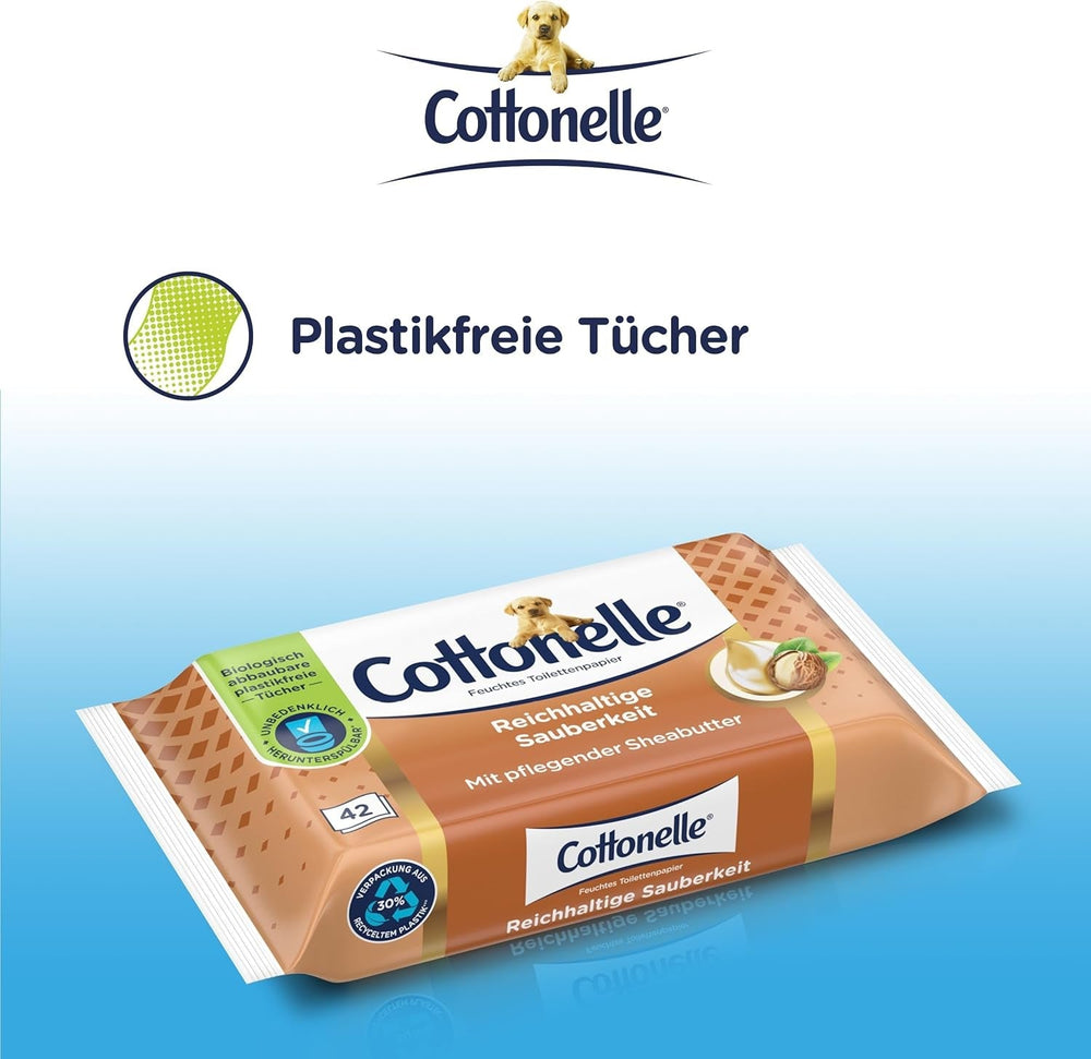 Lingettes humides, My Spa Experience - Cachemire et beurre de karité, biodégradables, sans plastique, refermables, pack économique, 12 X 42 lingettes humides