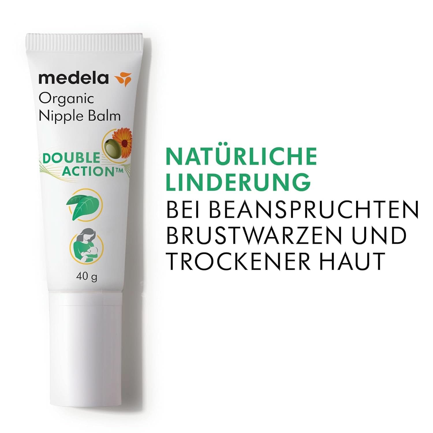 Medela Bio-Brustwarzenbalsm – Beruhigend Und Pflegend Für Stillende Mütter – Hergestellt Aus Naturichen, Sicheren Inhaltsstoffen – Linderung Bei Beanspruchten Brustwarzen – Essentiels du post-partum 40 G Accessoires Alimentation et allaitement Baby Naty Shop