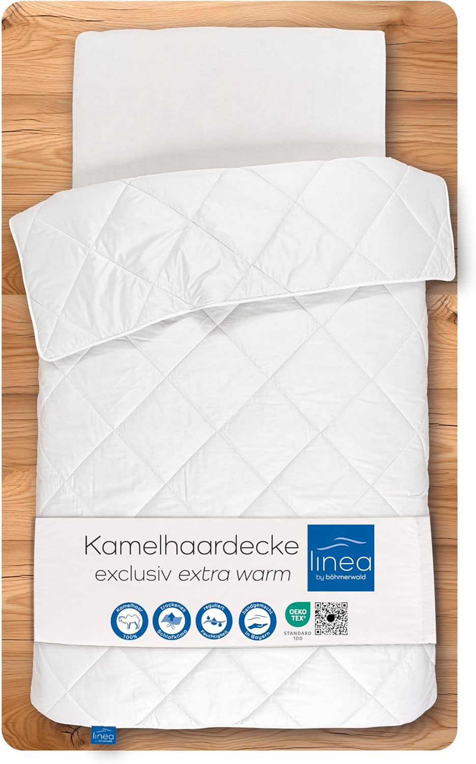 Couette exclusive, camel, blanc, 135 X 200 cm Naty Shop couettes et couettes 135 X 200 Cm